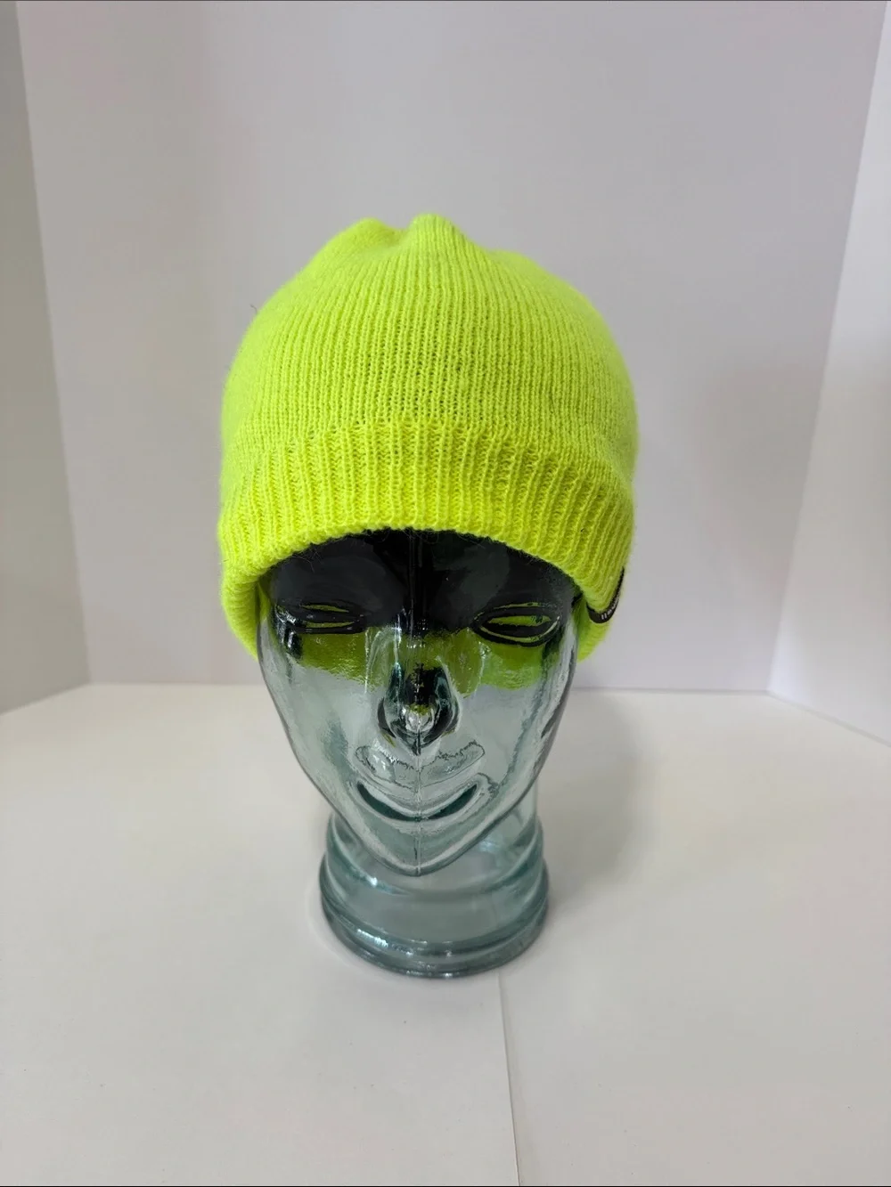 Kids Neon Yellow Knit Beanie Hat - Unbranded